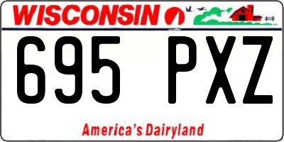 WI license plate 695PXZ