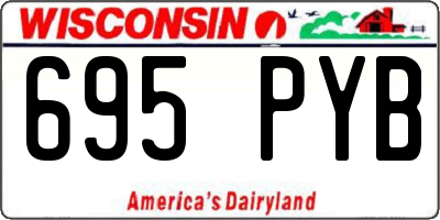WI license plate 695PYB
