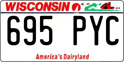 WI license plate 695PYC