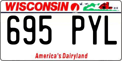 WI license plate 695PYL