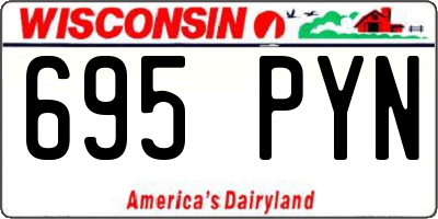 WI license plate 695PYN