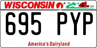WI license plate 695PYP