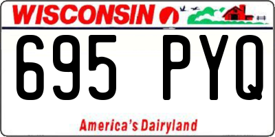 WI license plate 695PYQ