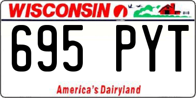 WI license plate 695PYT