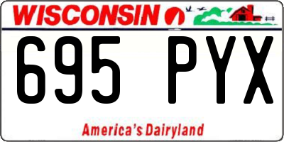 WI license plate 695PYX