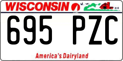 WI license plate 695PZC