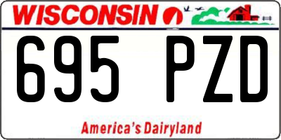WI license plate 695PZD