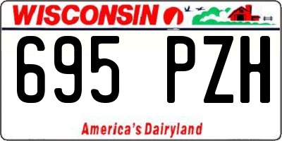 WI license plate 695PZH