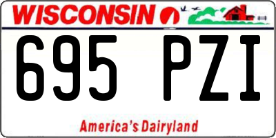 WI license plate 695PZI