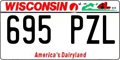 WI license plate 695PZL
