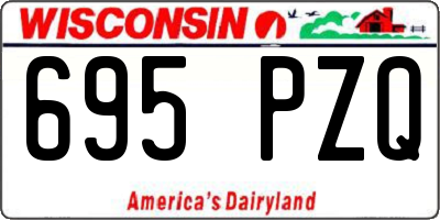 WI license plate 695PZQ