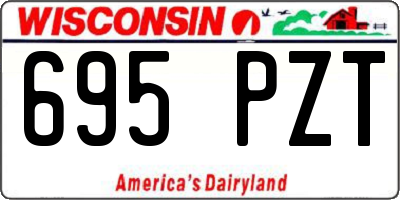 WI license plate 695PZT