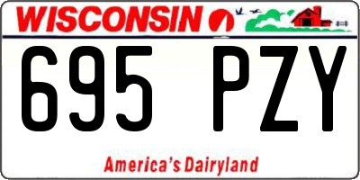 WI license plate 695PZY