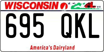 WI license plate 695QKL