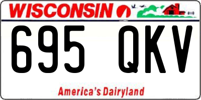 WI license plate 695QKV
