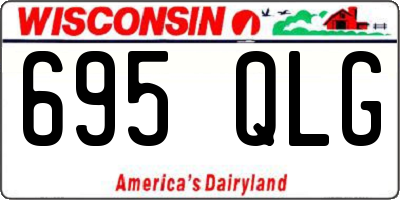 WI license plate 695QLG