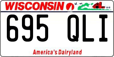 WI license plate 695QLI