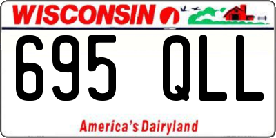WI license plate 695QLL