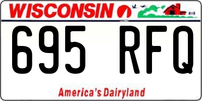 WI license plate 695RFQ