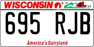 WI license plate 695RJB