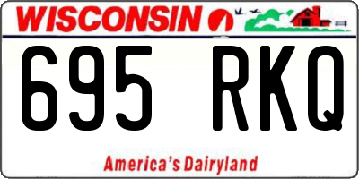 WI license plate 695RKQ