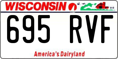 WI license plate 695RVF