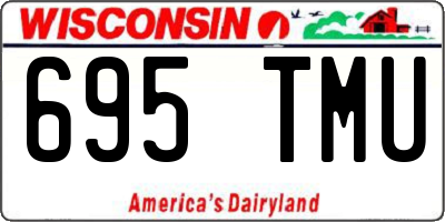 WI license plate 695TMU