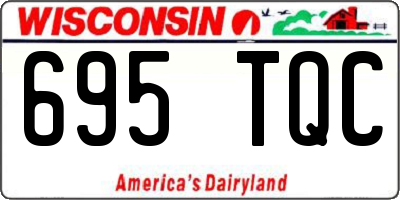 WI license plate 695TQC
