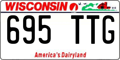 WI license plate 695TTG