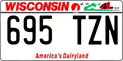 WI license plate 695TZN
