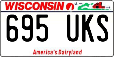 WI license plate 695UKS