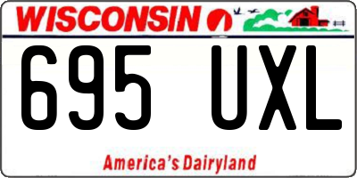 WI license plate 695UXL