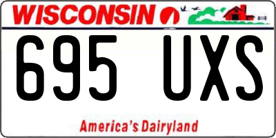 WI license plate 695UXS