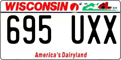 WI license plate 695UXX