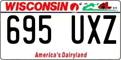 WI license plate 695UXZ