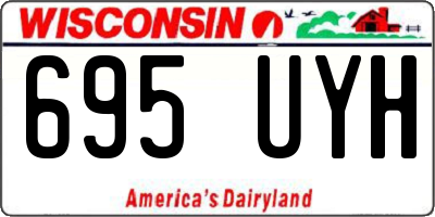 WI license plate 695UYH
