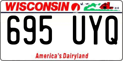 WI license plate 695UYQ