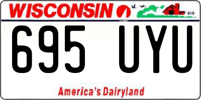 WI license plate 695UYU