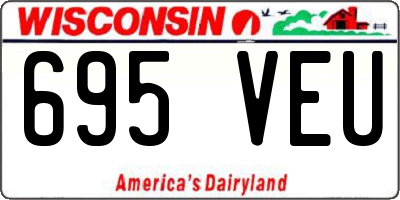 WI license plate 695VEU