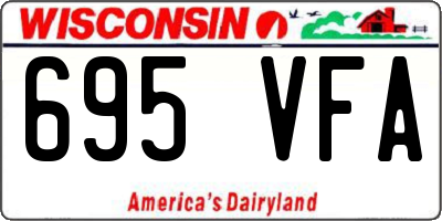 WI license plate 695VFA