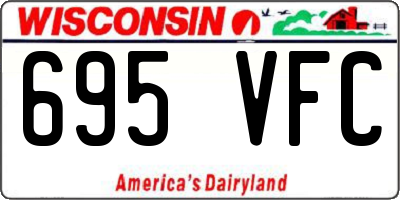 WI license plate 695VFC