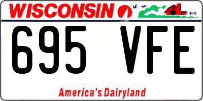 WI license plate 695VFE