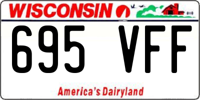 WI license plate 695VFF