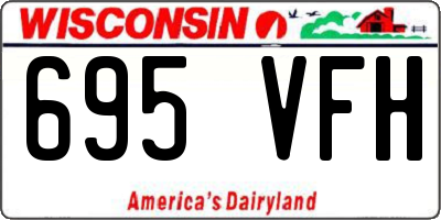WI license plate 695VFH