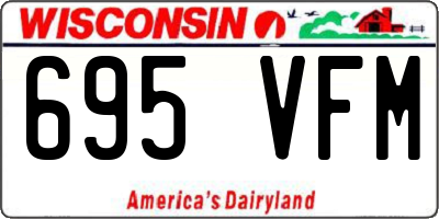 WI license plate 695VFM