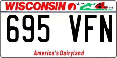 WI license plate 695VFN