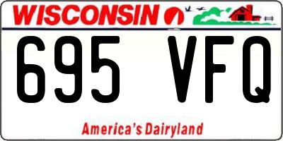 WI license plate 695VFQ