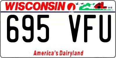 WI license plate 695VFU