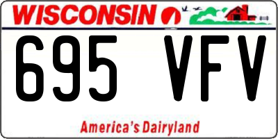 WI license plate 695VFV