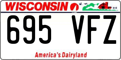 WI license plate 695VFZ